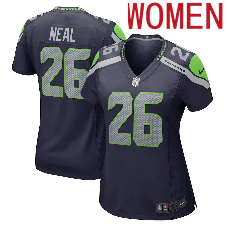 Women Seattle Seahawks #26 Ryan Neal Nike College Navy Player Game NFL Jersey->women nfl jersey->Women Jersey